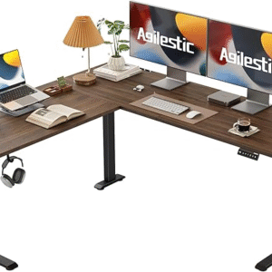 Agilestic L Shaped Standing Desk Adjustable Height, Electric Corner Standing Desk