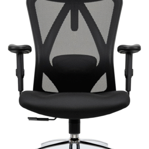 Duramont Ergonomic Office Chair - Adjustable Desk Chair with Lumbar Support and Rollerblade Wheels - High Back Chairs with Breathable Mesh - Thick Seat Cushion, Head, and Arm Rests - Reclines
